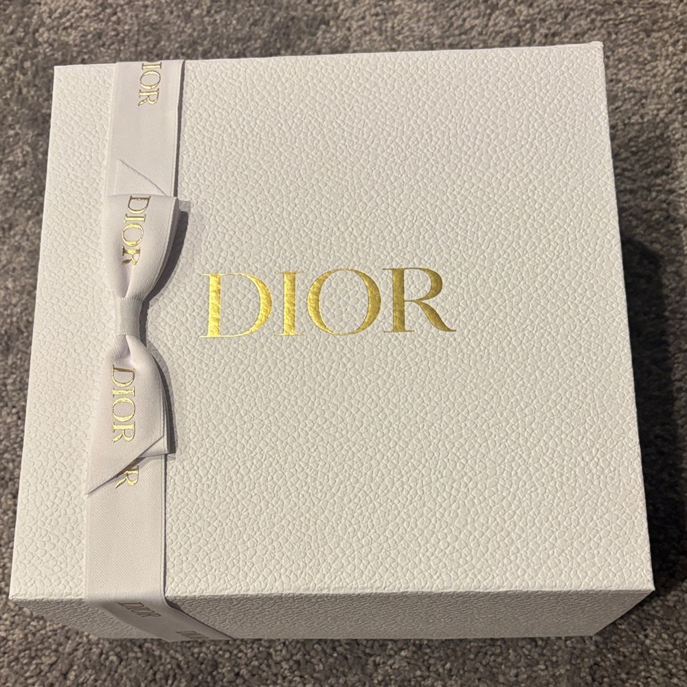 Dior Luxurious White Box with Gold Accents